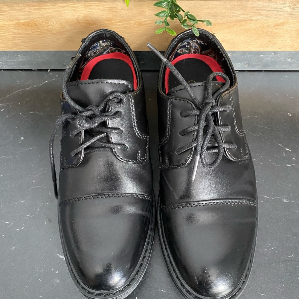 Classic Black kids Dress Shoes